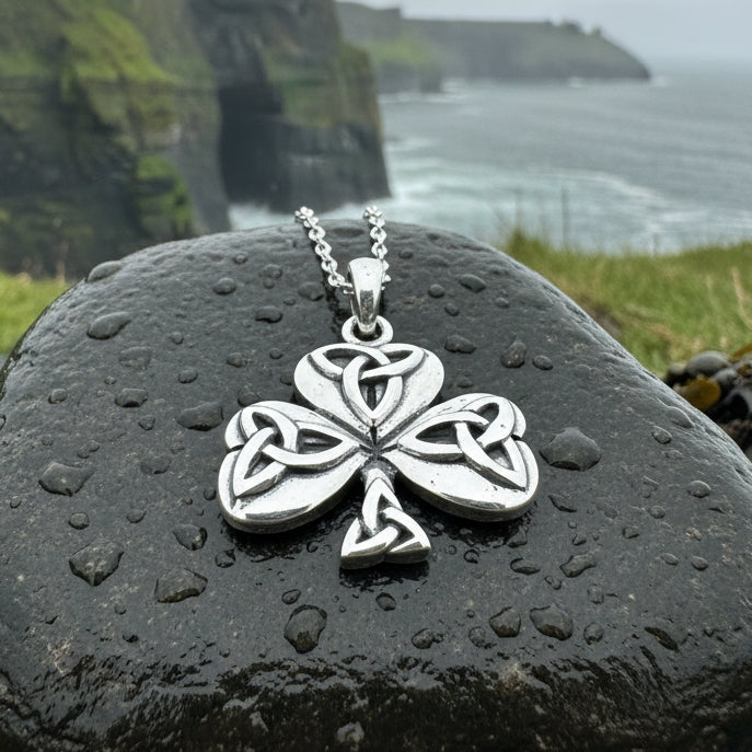 Peridot Shamrock Necklace