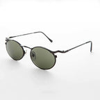 Oval Punk Grunge Steampunk Vintage Sunglass - Dieselgoth - Copper / Gray Lens