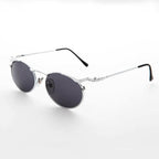 Oval Punk Grunge Steampunk Vintage Sunglass - Dieselgoth - Copper / Gray Lens
