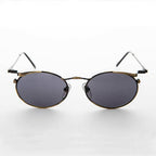 Oval Punk Grunge Steampunk Vintage Sunglass - Dieselgoth - Bronze / Gray Lens