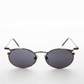 Oval Punk Grunge Steampunk Vintage Sunglass - Dieselgoth - Copper / Gray Lens