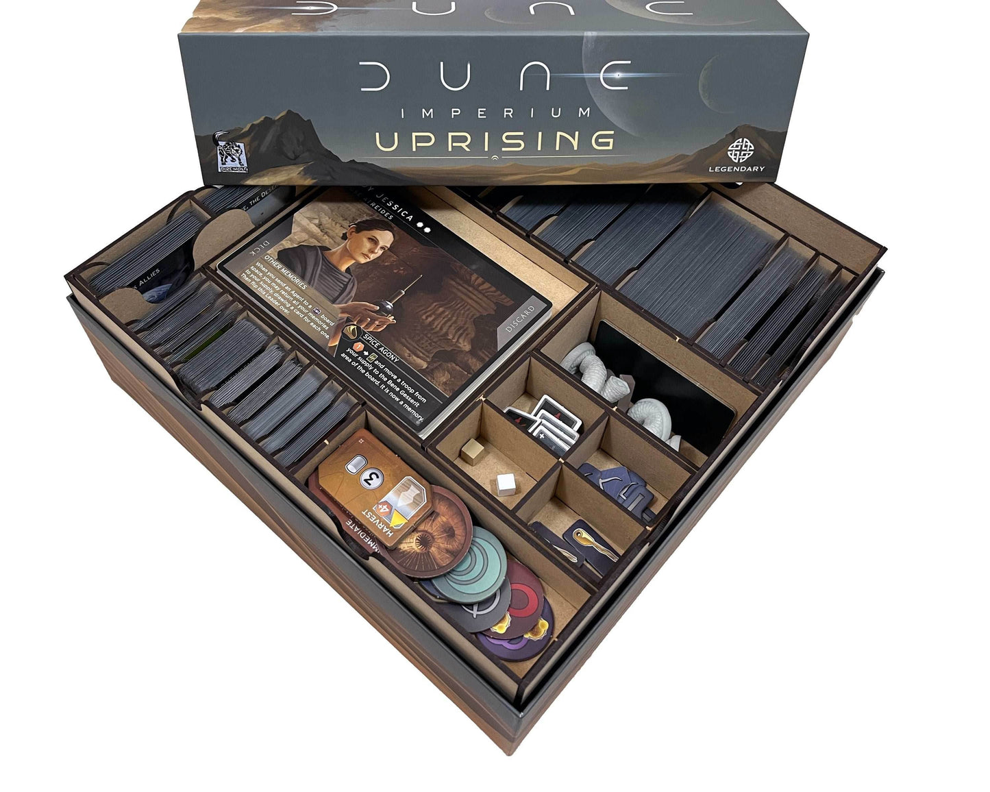 Dune Imperium Uprising Extended Board Game Organizer Insert - 
