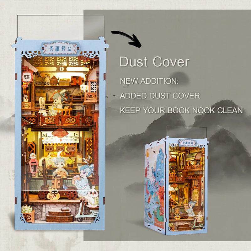Book Nook Wizardi Miniature - Azure Phoenix Lodge Roombox Kit - 