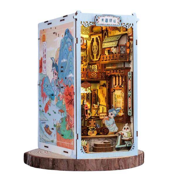 Book Nook Wizardi Miniature - Azure Phoenix Lodge Roombox Kit - 