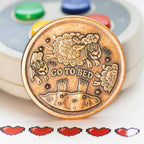 One More Game / Go to Bed Copper Decision Maker Coin - 