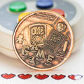 One More Game / Go to Bed Copper Decision Maker Coin - 