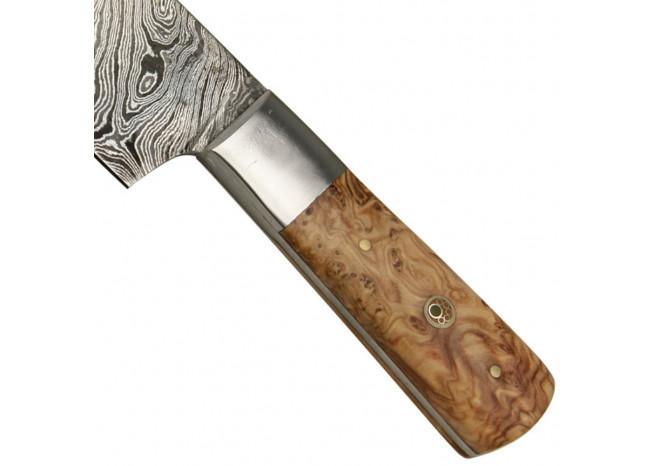 Damascus Marble Sand Stone Fire Forged Hunting Knife-2