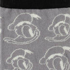 Disney Donald Duck Patterned Gray Socks and Mickey Mouse Blue Lapel Pin Gift Set