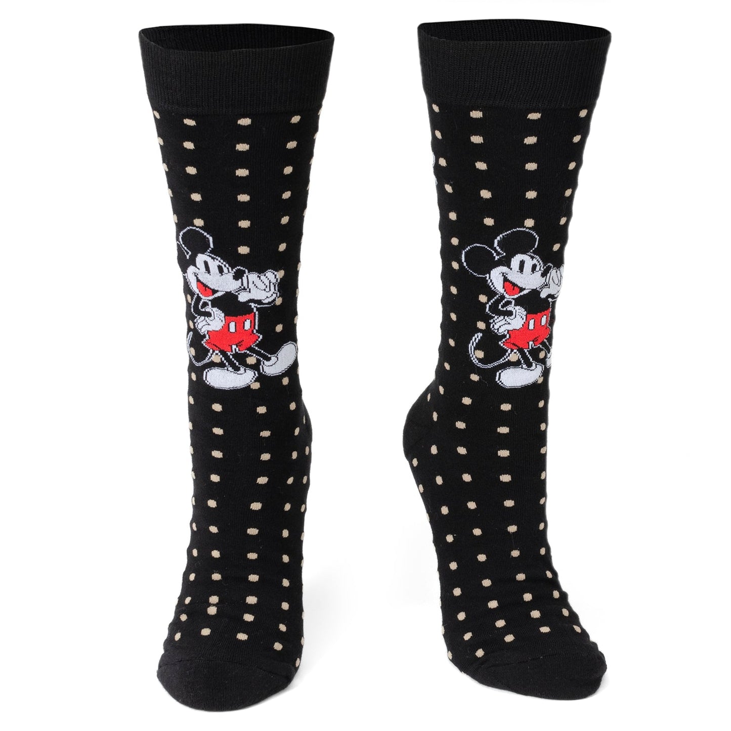 Disney Mickey Mouse Dot Socks and Blue Lapel Pin Gift Set