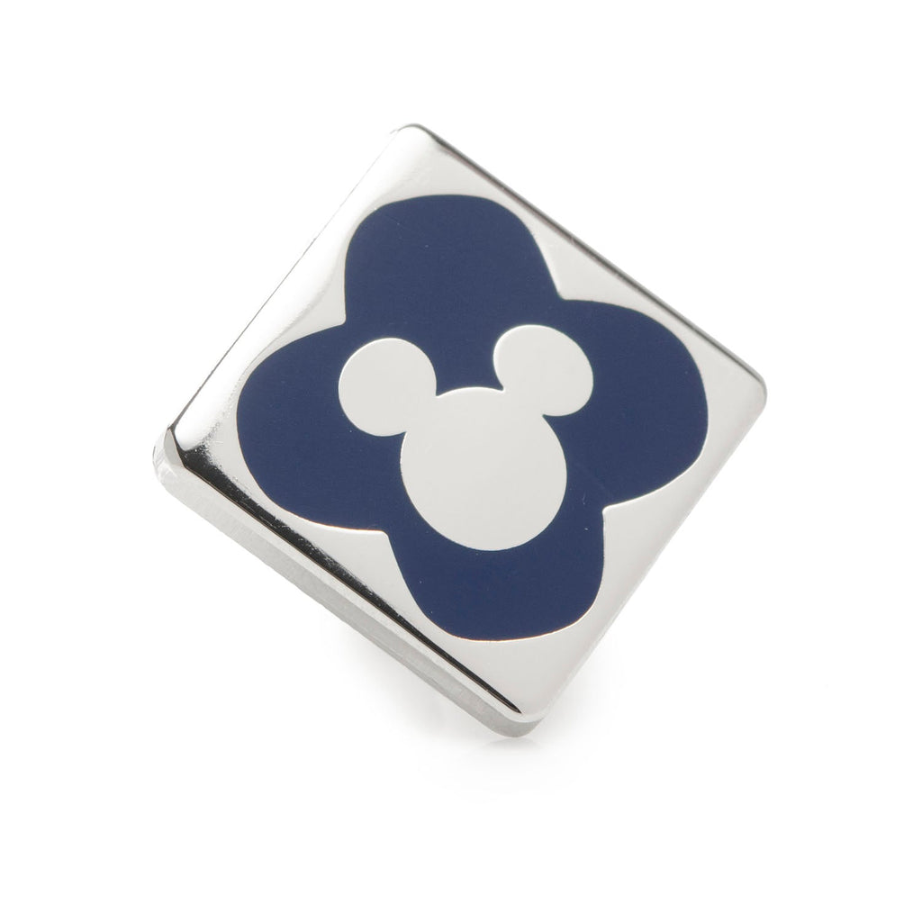 Disney Mickey Mouse Holiday Truck Navy Socks and Blue Lapel Pin Gift Set