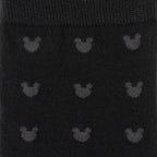 Disney Mickey Mouse Silhouette Motif Black Sock and Mickey Blue Lapel Pin Gift Set