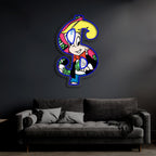 UV Printed Neon Richie Rich , Richie RichNeon Wall Art, Neon Light Sign, UV Print Neon Sign