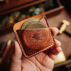 Peso Pocket Duo – Leather Holder for Two Coins | Pirate Goods
