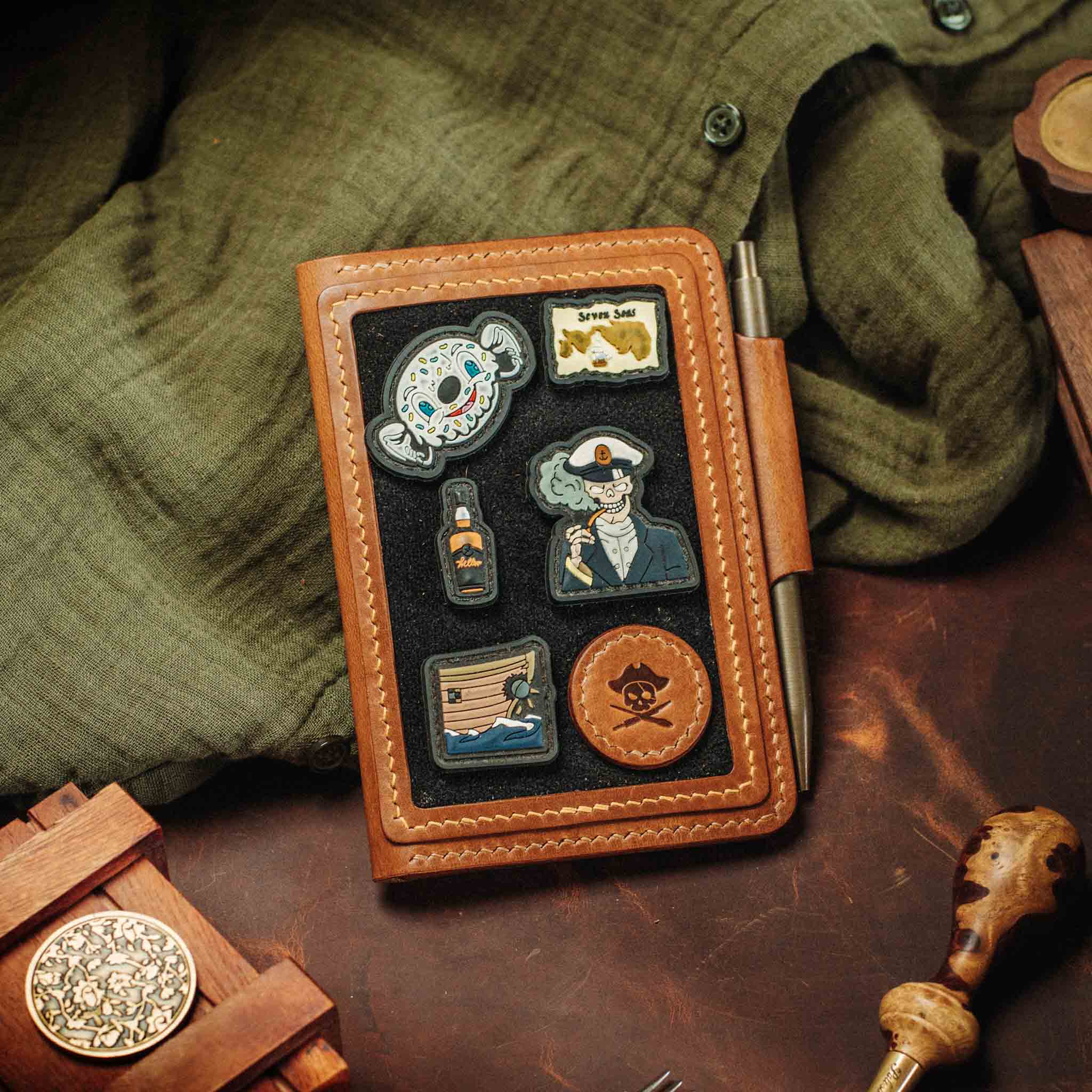 Quartermaster v2 – Leather Passport Wallet with Velcro | Pirate Goods