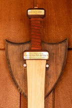 Wooden Gladius Sword Display Mount | Wall-Mounted Sword Holder