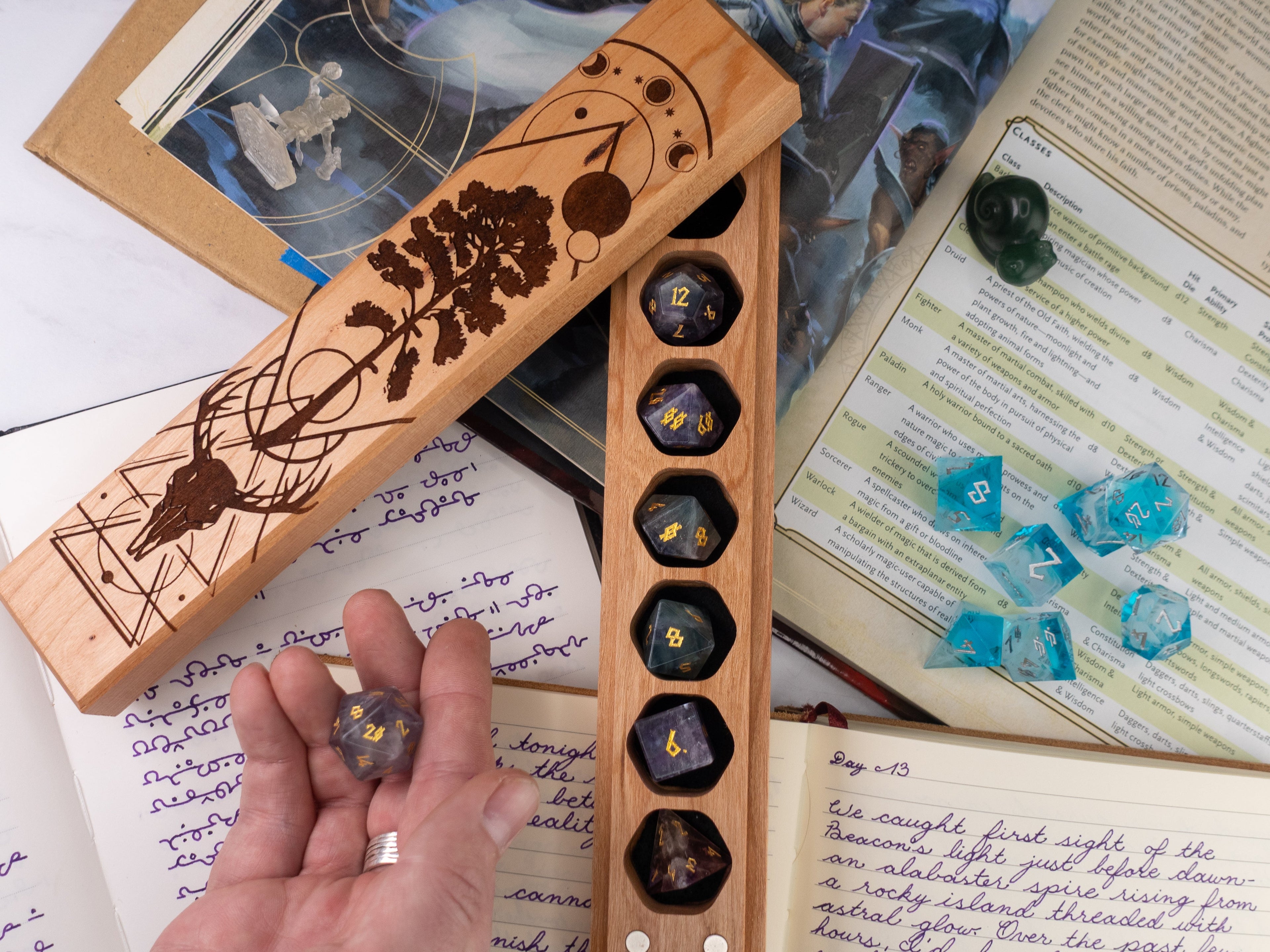 Wild Magic | Engraved Council of 7 Dice Vault