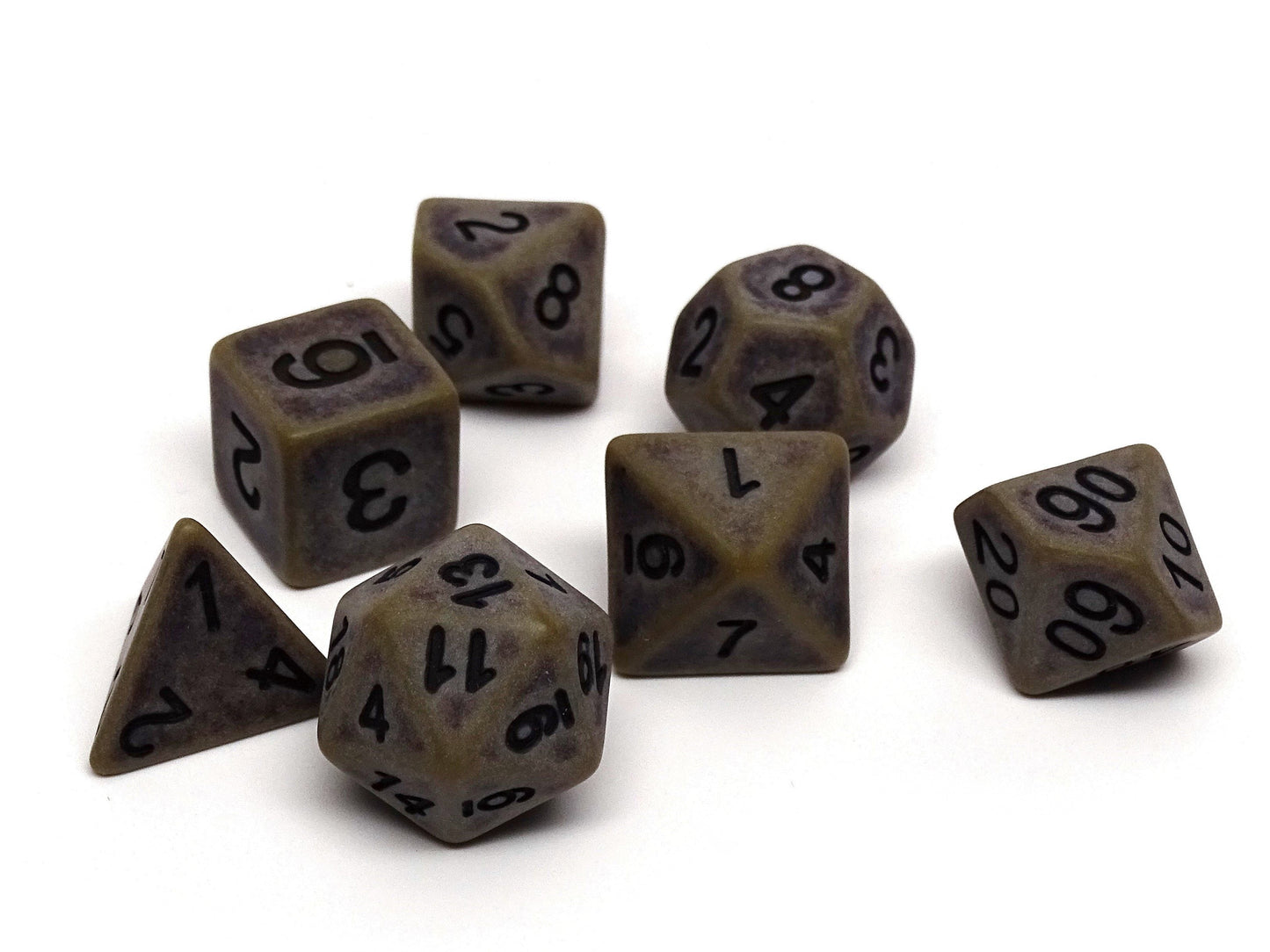 Ancient Ground Dice Collection - 7 Piece Set