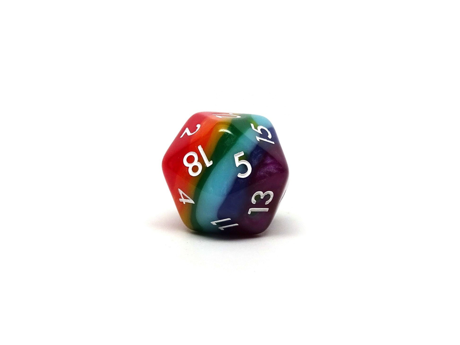 7 Tone Multi-color Dice Collection - 7 Piece Set