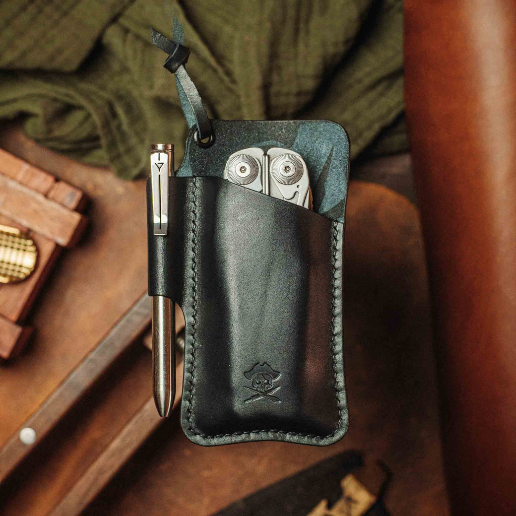 Pirate Goods Sailor Knife Sleeve – Leather EDC Pocket Knife Holder
