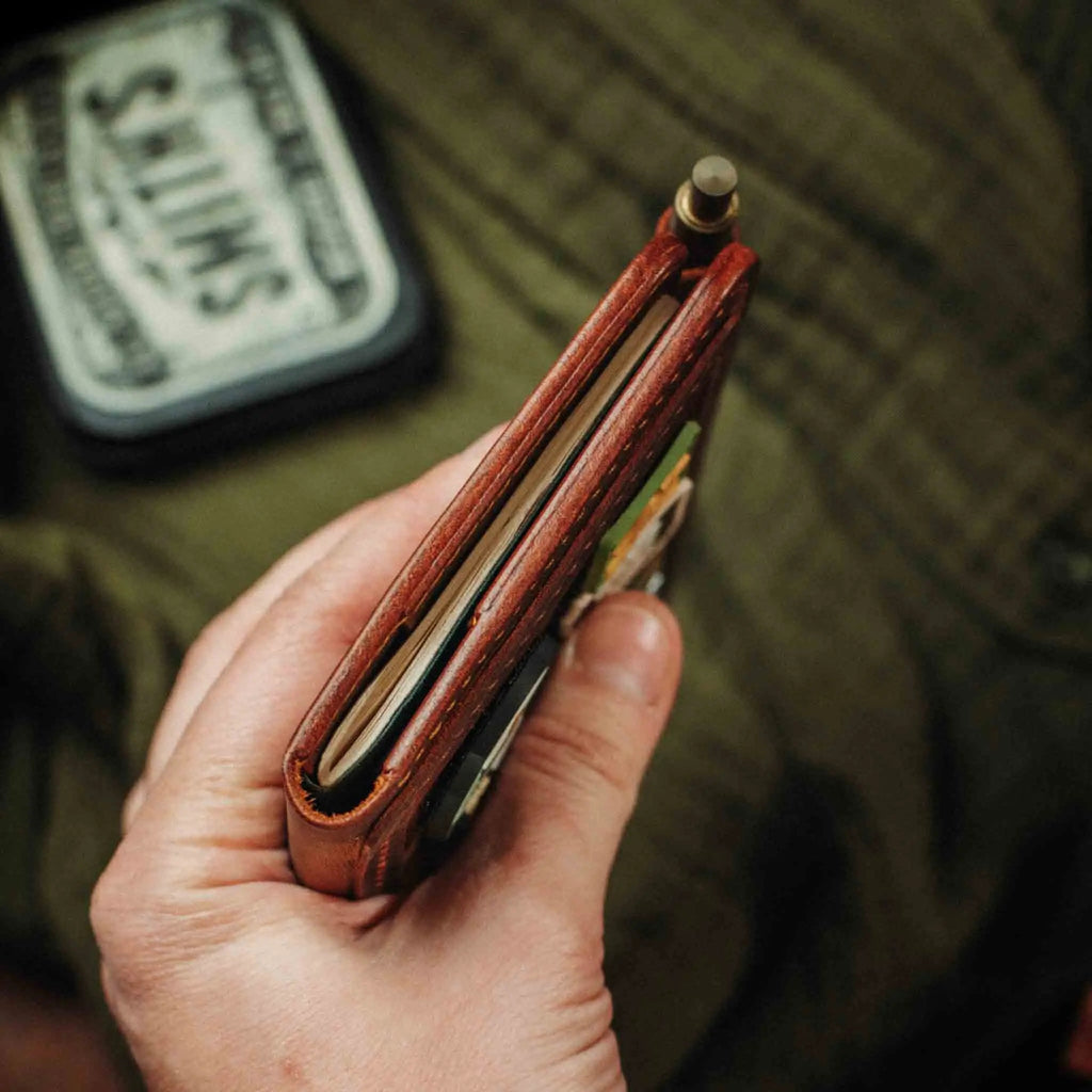 Quartermaster v2 – Leather Passport Wallet with Velcro | Pirate Goods