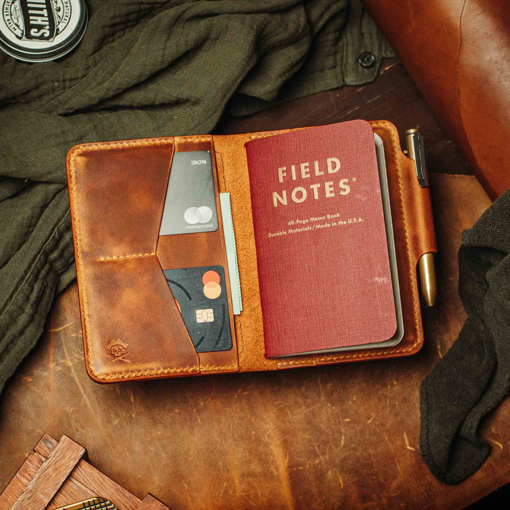 Quartermaster v2 – Leather Passport Wallet with Velcro | Pirate Goods