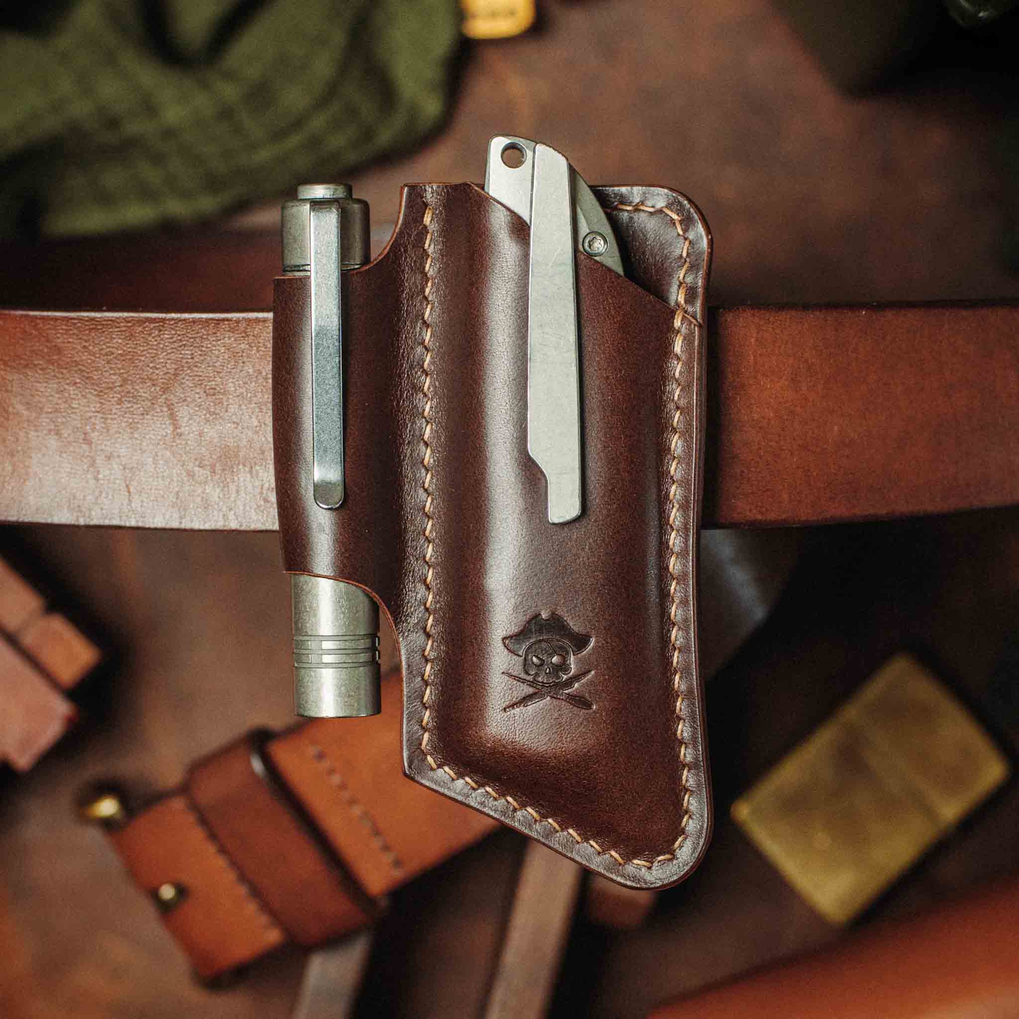 Pirate Goods Sailor v4 Knife Sheath – Leather EDC Belt Knife Holder