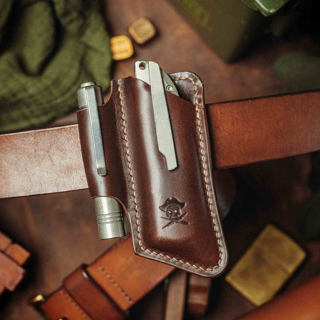 Pirate Goods Sailor v4 Knife Sheath – Leather EDC Belt Knife Holder