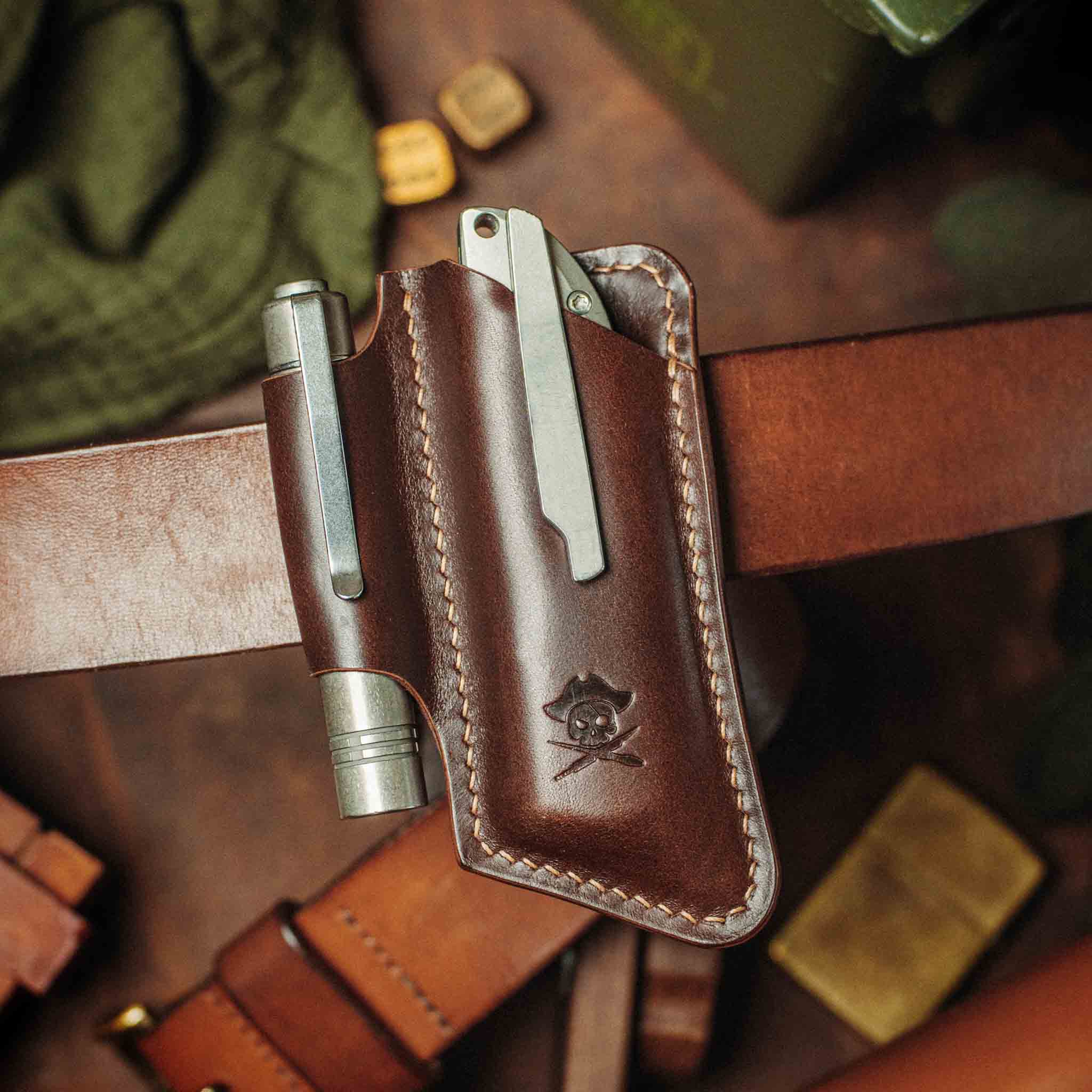 Pirate Goods Sailor v4 Knife Sheath – Leather EDC Belt Knife Holder