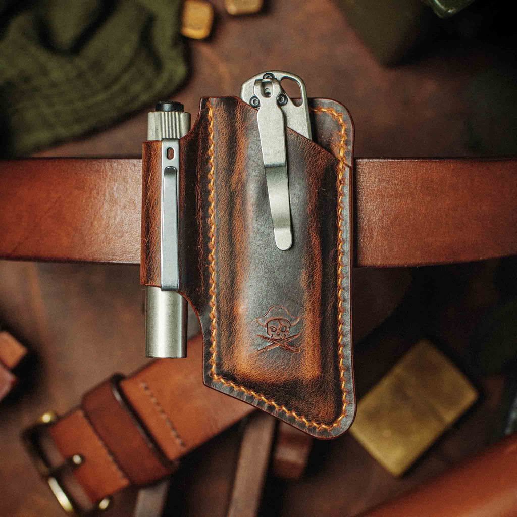 Pirate Goods Sailor v4 Knife Sheath – Leather EDC Belt Knife Holder
