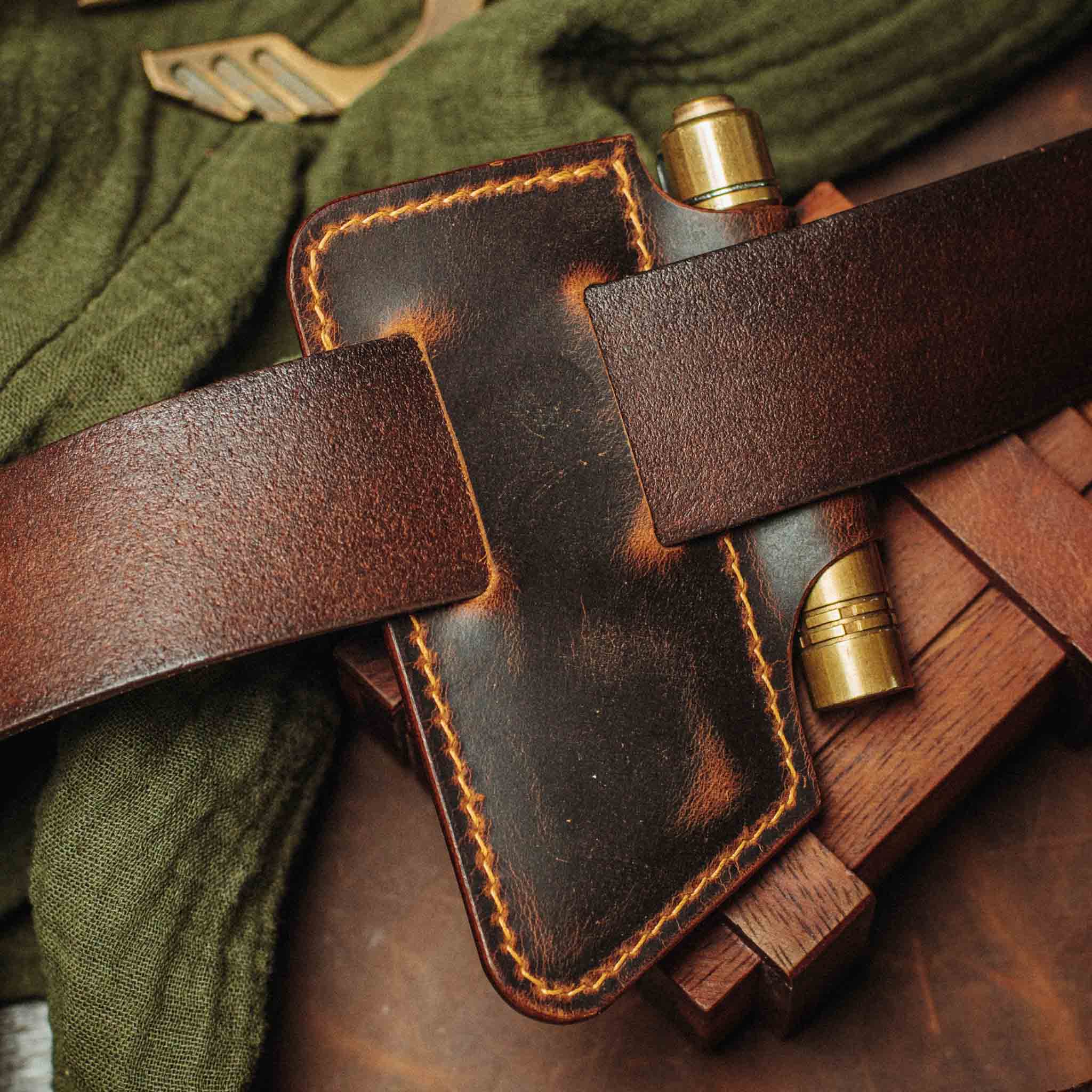 Pirate Goods Sailor v4 Knife Sheath – Leather EDC Belt Knife Holder
