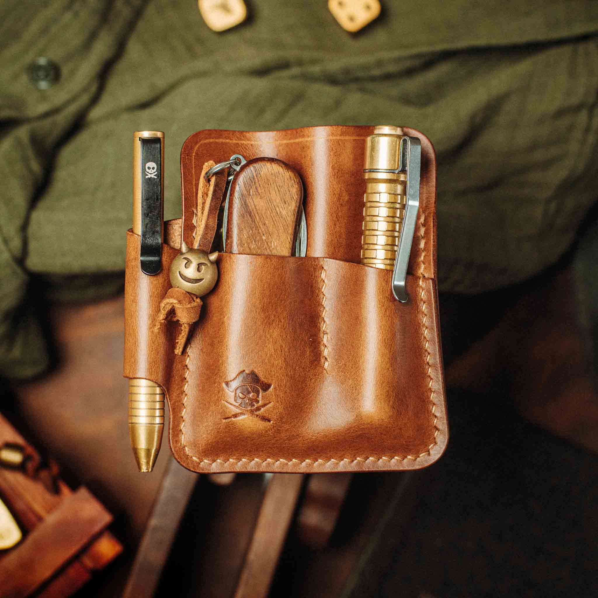 Pirate Goods First Mate Pocket Organizer – Leather EDC Pocket Organizer