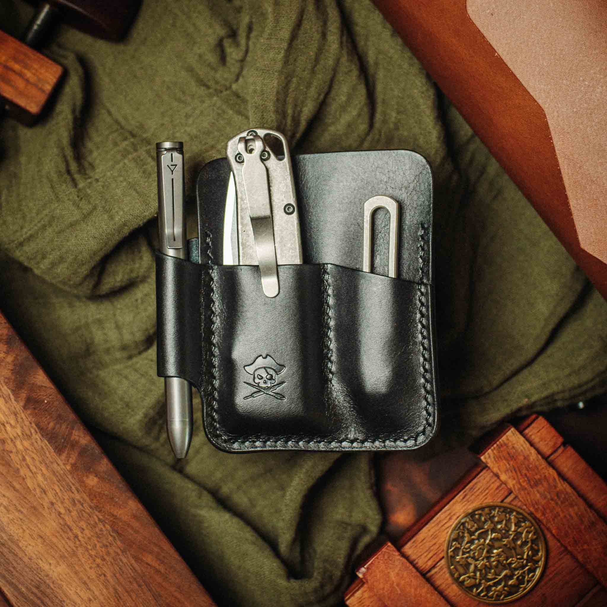 Pirate Goods First Mate Pocket Organizer – Leather EDC Pocket Organizer