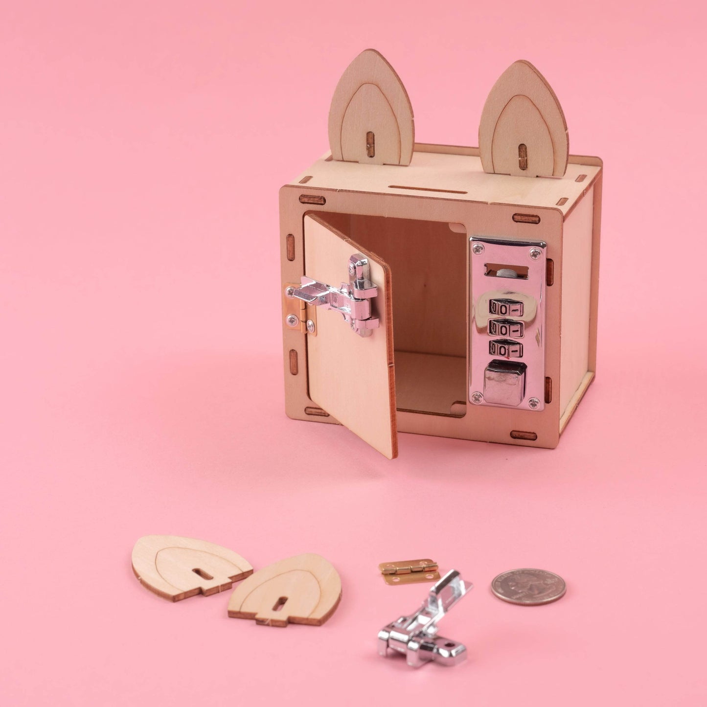 Combination Lock Box & Phone Holder DIY Kit, Educational STEM Toy - 