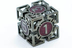 Black w/Dark Maroon Deadly Arrow Dice | 7-Dice RPG Set High Visibility - 
