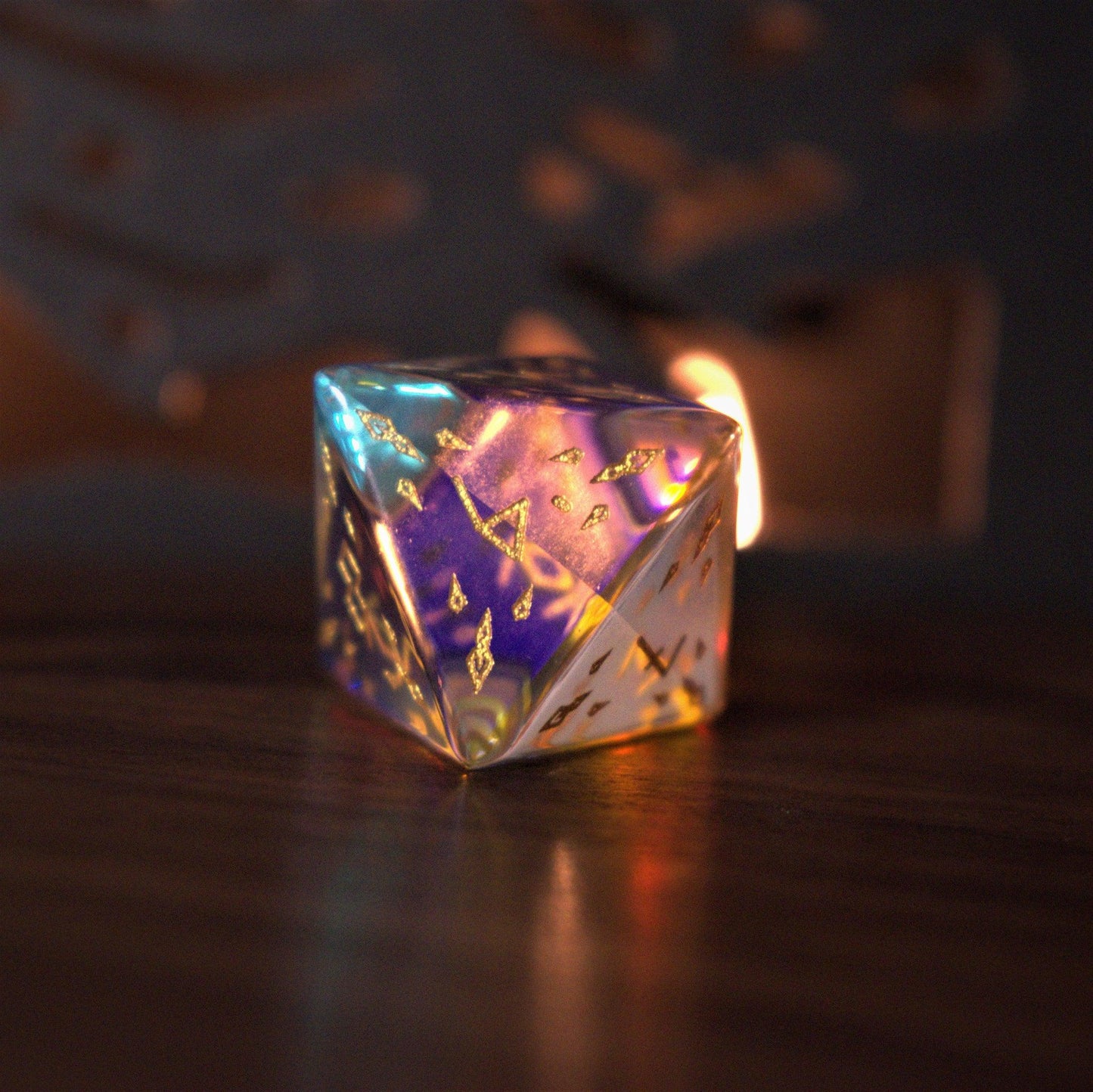 Frostbite Prism Glass Dice Set