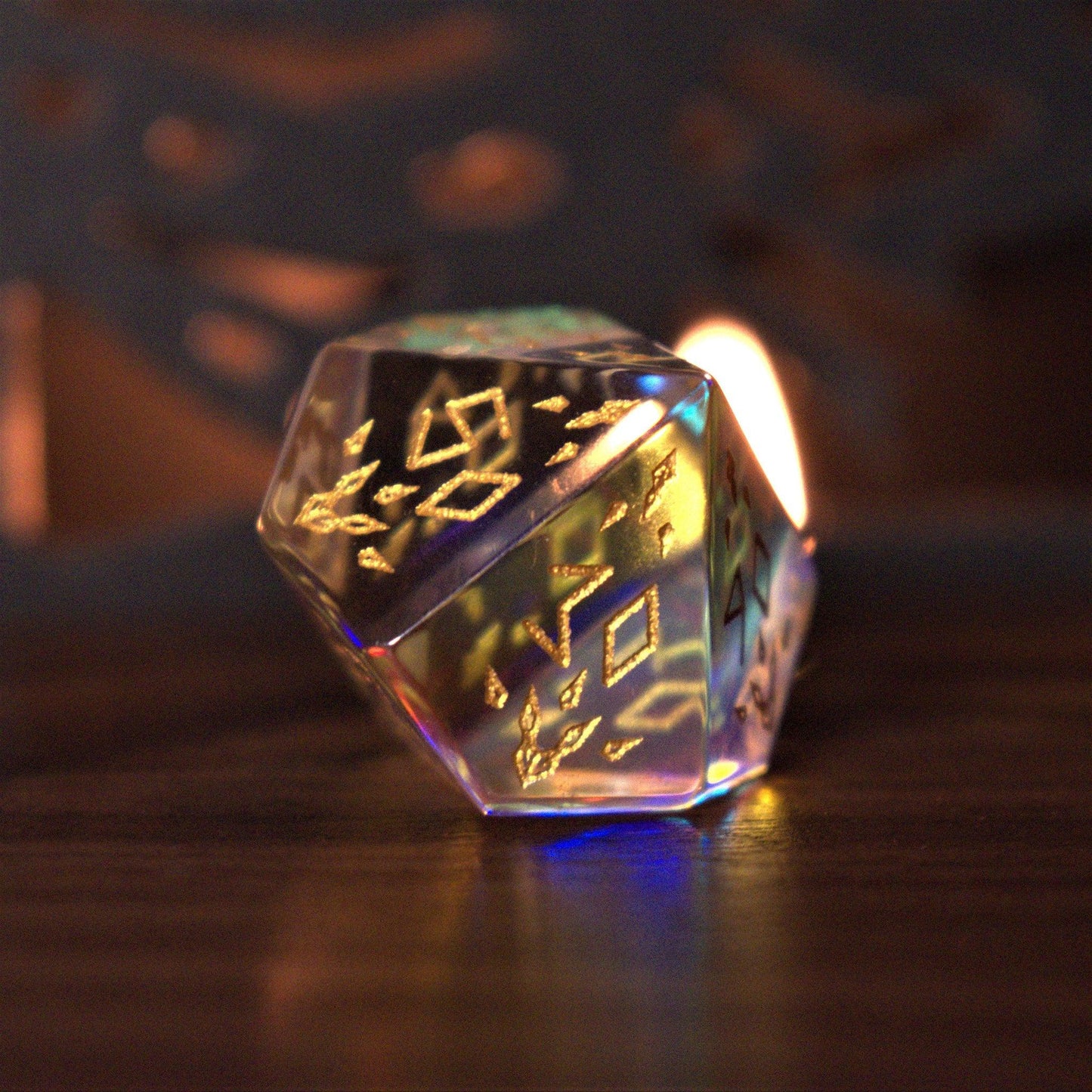 Frostbite Prism Glass Dice Set