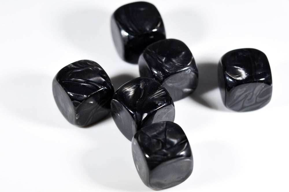 Pearl Black Blank 16mm d6 - 