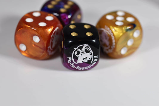 F-U-U-U-U-U d6 | Custom Dice with Angry Face and F-U Message Pipped Dice - 