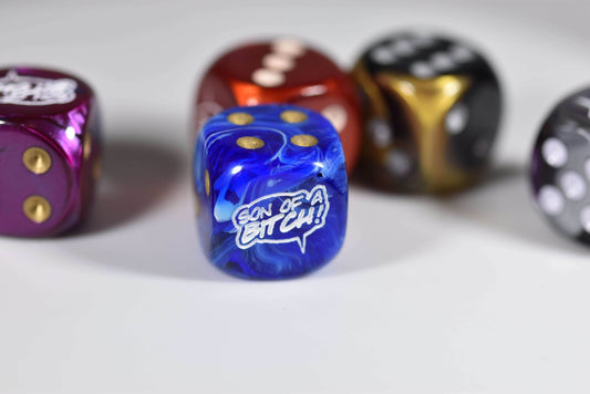 Son of a B!@#$ d6 (Custom engraved) Pipped Dice - 
