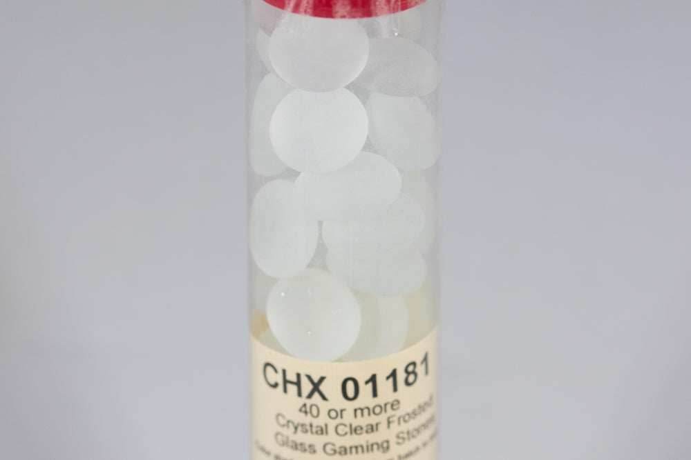 40+ Crystal Frosted Glass Gaming Stones Counters - 