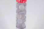 40+ Crystal Lilac Frosted Glass Gaming Stones Counters - 