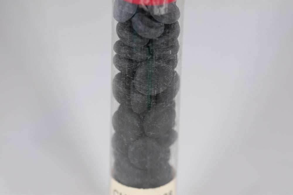 40+ Crystal Black Opal Frosted Glass Gaming Stones Counters - 