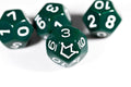 Opaque Green/white Crown d12 - 