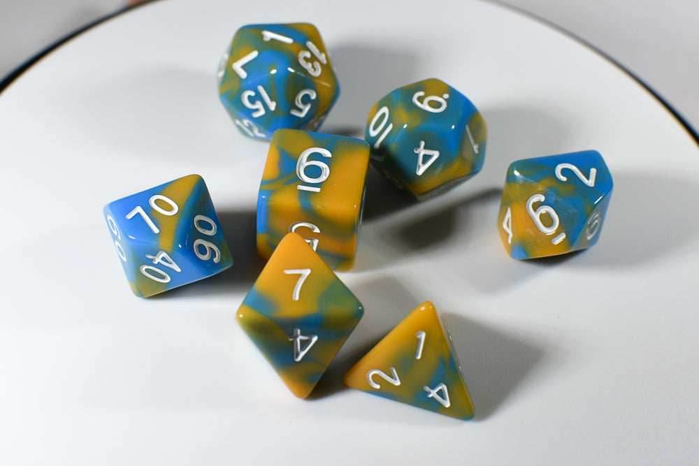 Tiger Ocean Dual Color Swirl Blue/ Orange - 