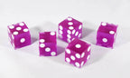 Purple Casino Dice d6 19mm Razor Edge No Serial Numbers or Names Clean - 1 Die