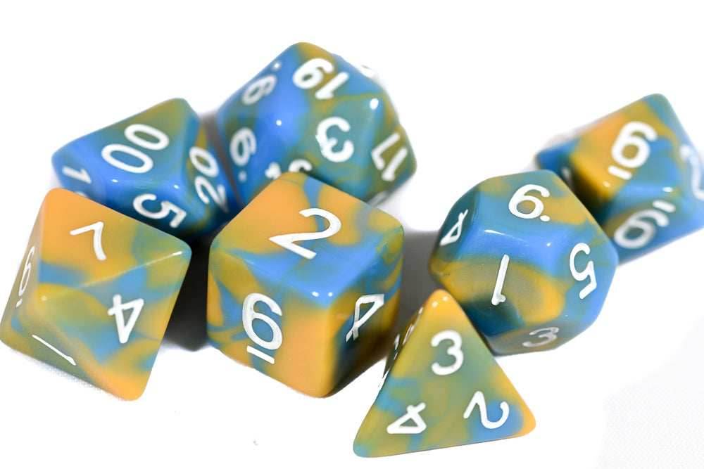 Tiger Ocean Dual Color Swirl Blue/ Orange - 