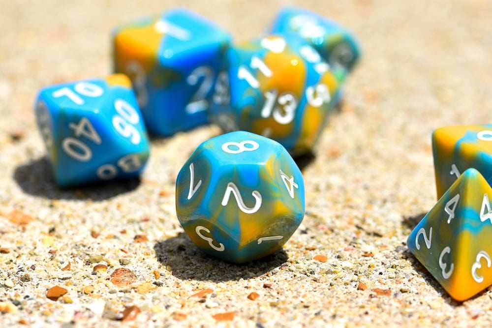 Tiger Ocean Dual Color Swirl Blue/ Orange - 