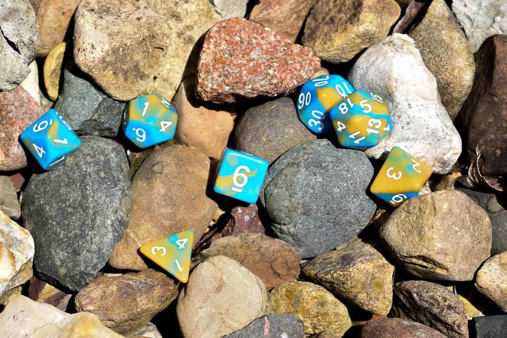 Tiger Ocean Dual Color Swirl Blue/ Orange - 