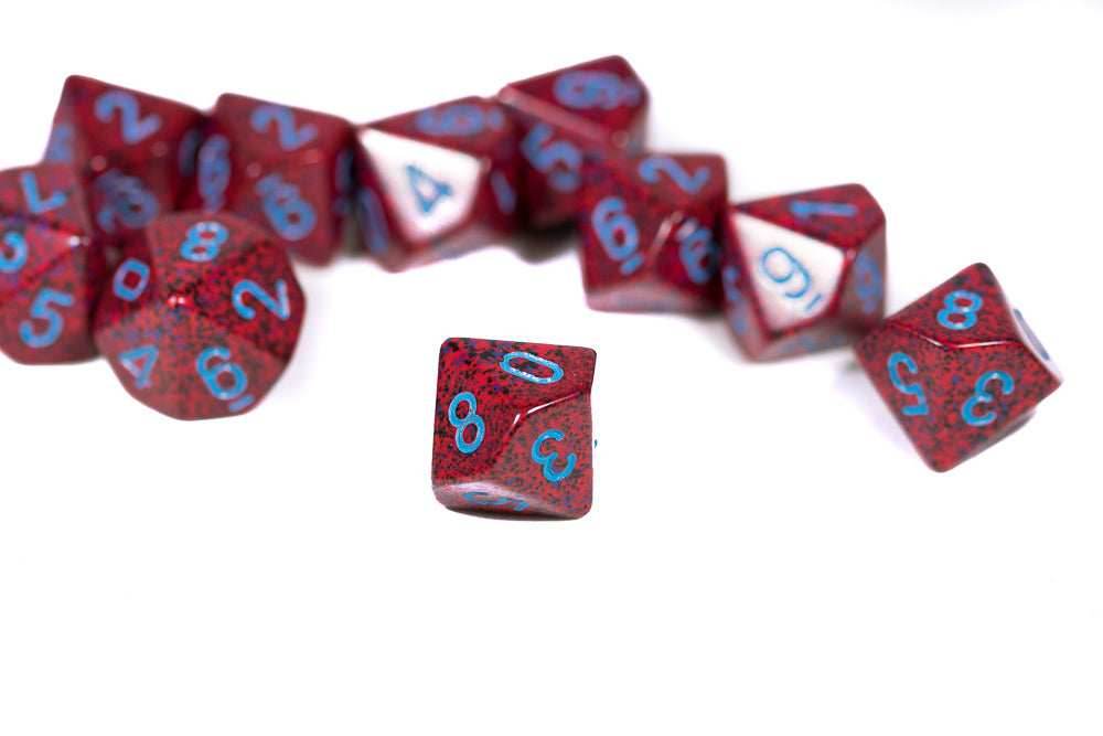Speckled Veronica Set of Ten d10 Dice OOP - 
