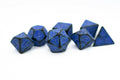 Blaster Blue Distressed Ancient 7-Dice Set Black w/Blue Dnd Dice - 